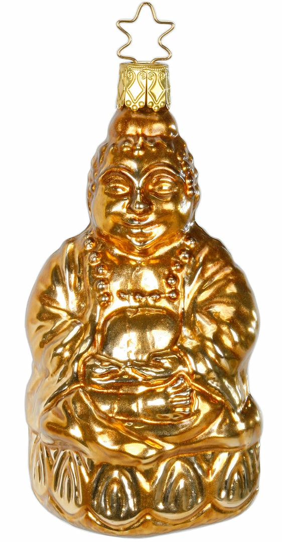 Inge Glass Enlightened Buddha Ornament 3 Inge Glass Enlightened Buddha Ornament