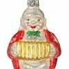 Inge Glass Squeeze Box Man Ornament Christmas