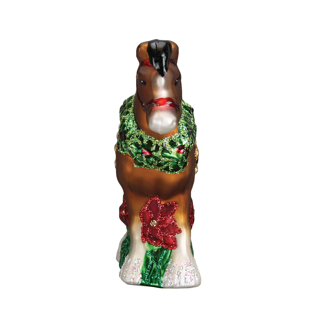 Old World Christmas Holiday Clydesdale Ornament 4 Old World Christmas Holiday Clydesdale Ornament