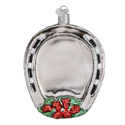 Old World Christmas Winner Horseshoe Equestian Champion Ornament