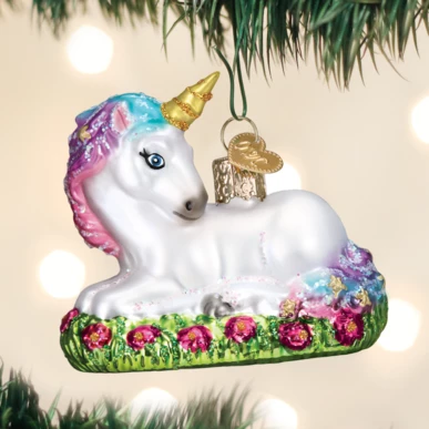 TheHolidayBarn.com Baby Unicorn Ornament Christmas 3 TheHolidayBarn.com Baby Unicorn Ornament Christmas