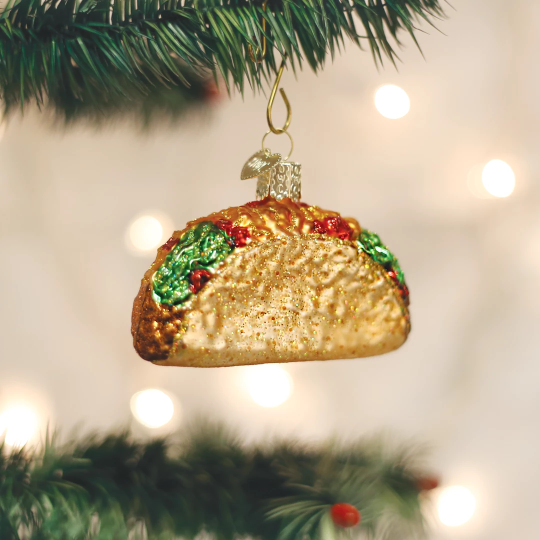Old World Christmas Taco Ornament 3 Old World Christmas Taco Ornament