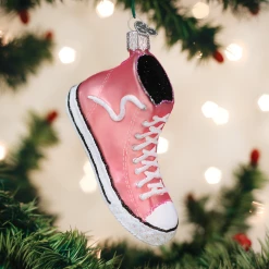 Old World Christmas Pink High-Top Sneaker Ornament