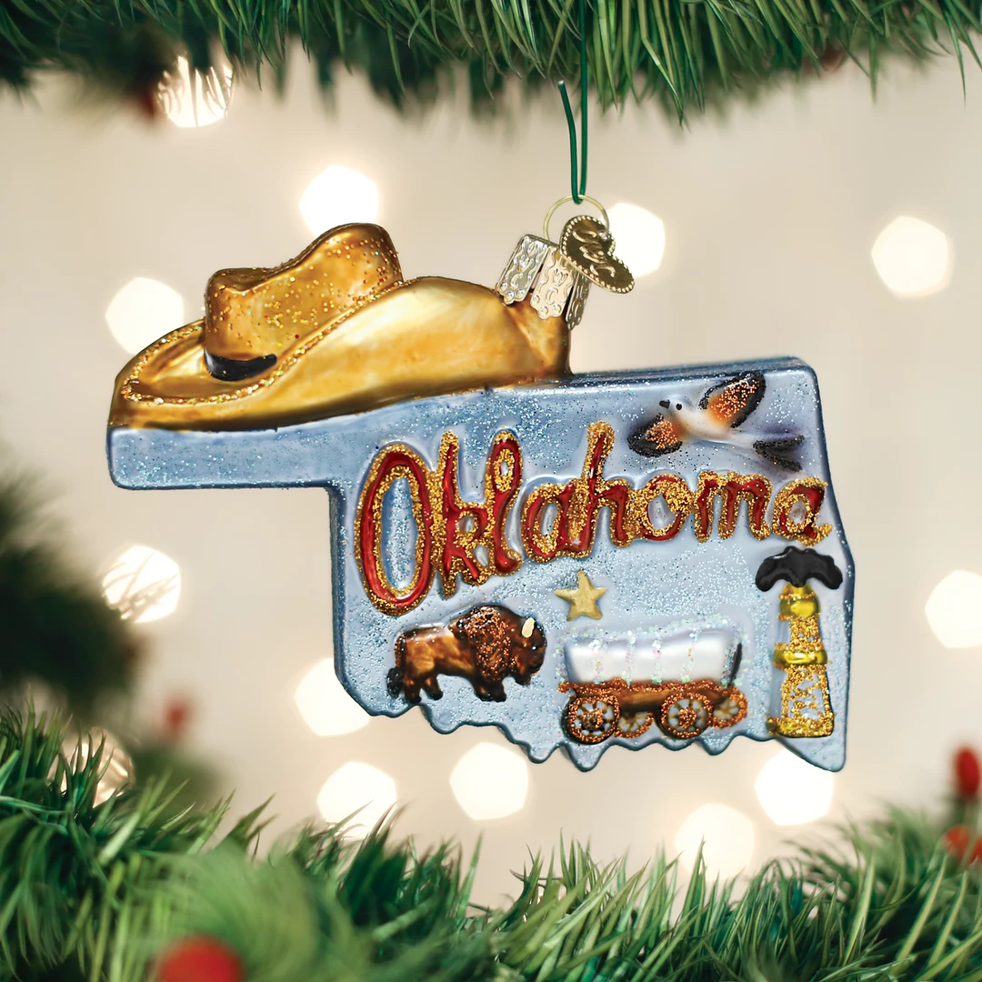 TheHolidayBarn.com Christmas State Of Oklahoma Ornament 3 TheHolidayBarn.com Christmas State Of Oklahoma Ornament