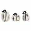 TheHolidayBarn.com New! Black & White Stripe Pumpkins 2 TheHolidayBarn.com New! Black & White Stripe Pumpkins
