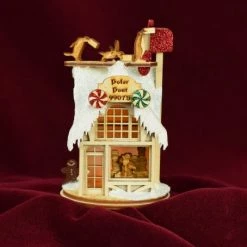 Ginger Cottages Polar Post Office Balsa Wood Ornament Christmas