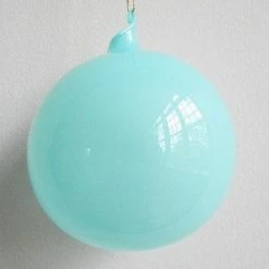 Jim Marvin Ornaments Jim Marvin Turquoise Blue Bubblegum Glass Ornaments