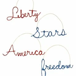 Bethany Lowe Cursive Americana Word Ornaments