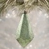 Bethany Lowe Aqua Geometric Teardrop Ornament