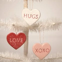 Bethany Lowe Candy Heart Ornaments New!