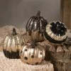 Bethany Lowe New! Black And Gold Pumpkins