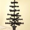 The Holiday Barn Bethany Lowe Black Feather Tree In Urn