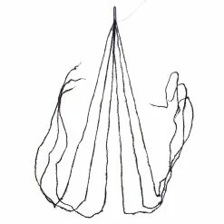 Kurt Adler Fuzzy Black Garland With Purple Lights New!