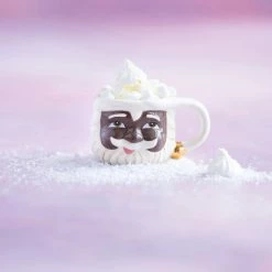 Glitterville New! Black Papa Noel Mug