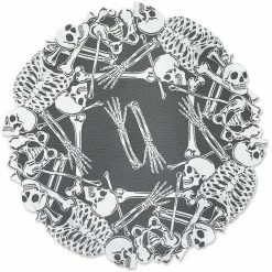 Heritage Lace Lace And Bones Round Table Topper Pillows