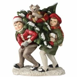 Bethany Lowe Bringing Home The Christmas Tree Figurine