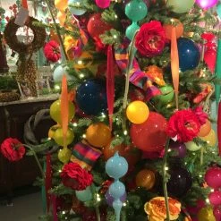 Winward Jim Marvin Fuchsia Bubblegum Glass Ornaments Jim Marvin Ornaments