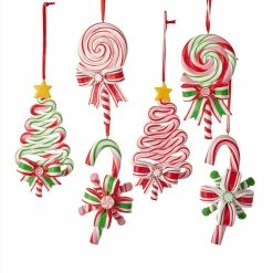 Kurt Adler Candy Cane Treats Ornament Set