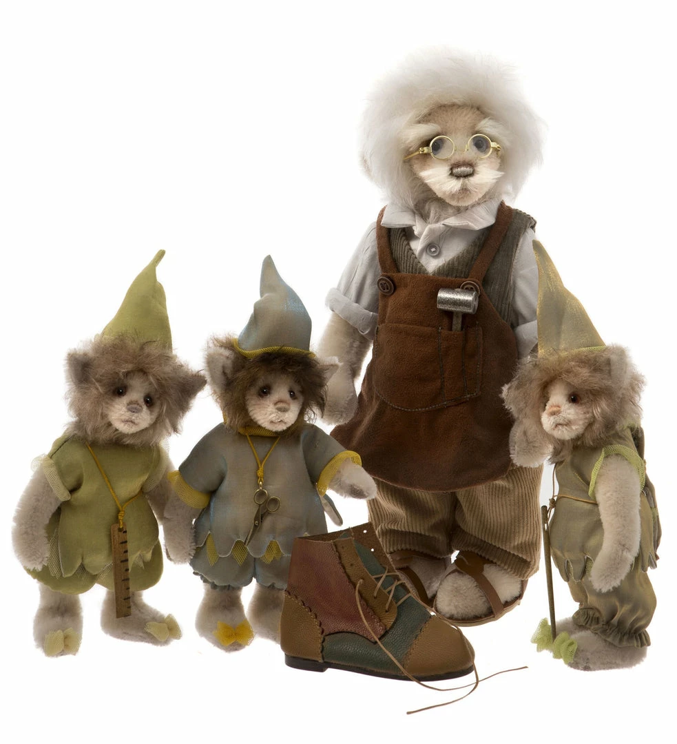 Charlie Bears Teddy Bear Elves And The Shoemaker Set 3 Charlie Bears Teddy Bear Elves And The Shoemaker Set