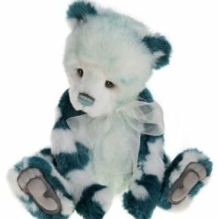 Charlie Bears Macaroon Teddy Bear, Turquoise Blue New!