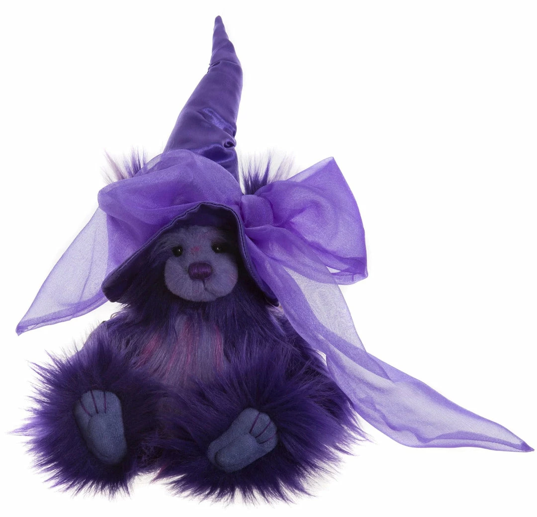Charlie Bears Potions Purple Witch Teddy Bear New! 3 Charlie Bears Potions Purple Witch Teddy Bear New!