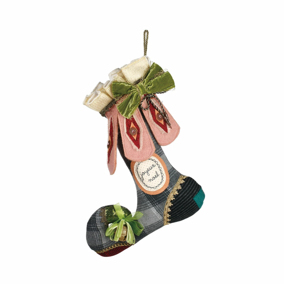 TheHolidayBarn.com Charlotte Stocking Accent Pillow Christmas 3 TheHolidayBarn.com Charlotte Stocking Accent Pillow Christmas