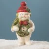Bethany Lowe Christmas Cheer Snowman With Wreath New! 2 Bethany Lowe Christmas Cheer Snowman With Wreath New!