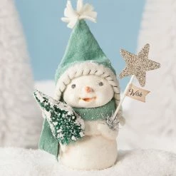 Bethany Lowe New! Christmas Wishes Snowman Figurine