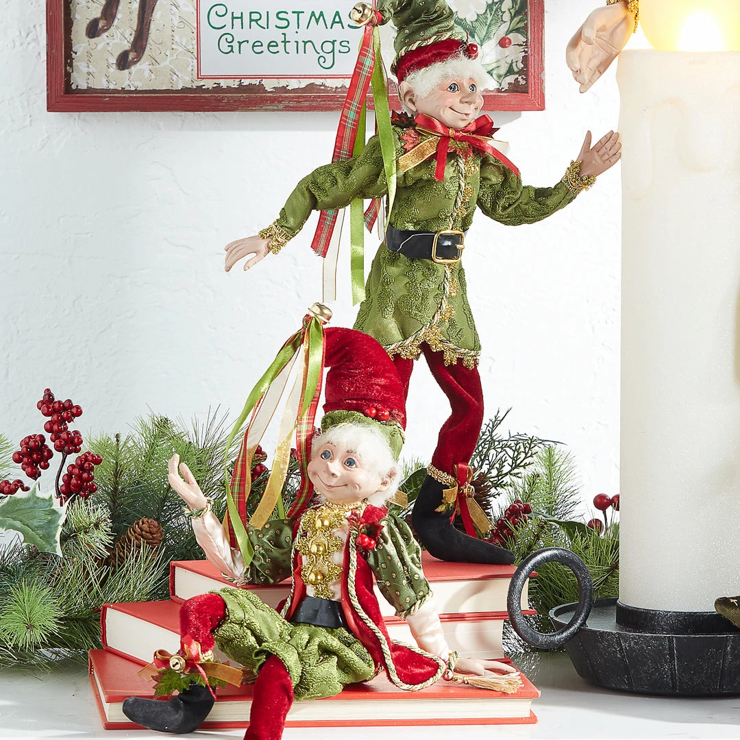 Raz New! Classic Christmas Elves, 16" 3 Raz New! Classic Christmas Elves, 16"