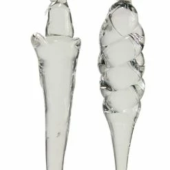 Sage & Co. Free-Form Solid Glass Icicle Ornaments