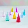 Glitterville Colorful Glass Cone Trees
