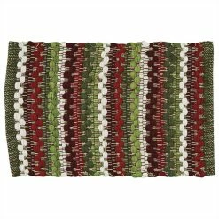 Park Hill Cozy Christmas Cotton Weave Placemats New!