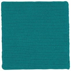 TheHolidayBarn.com New! Crocheted Dishcloths, Peacock Blue-Green