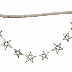Creative Co-Op Christmas Driftwood Star Garland