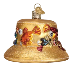 Old World Christmas Fisherman's Hat Ornament 9 Old World Christmas Fisherman's Hat Ornament