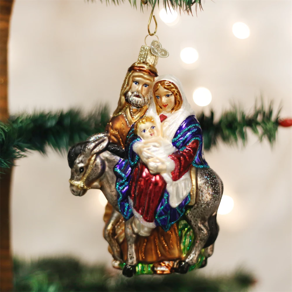Old World Christmas Flight To Egypt Ornament 3 Old World Christmas Flight To Egypt Ornament