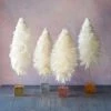 Glitterville New! Fluffy Cream Trees