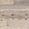 Ragon House Glittered Snowflake & Jingle Bell Garland