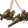 ShiShi Golden Bronze Love Birds Ornament
