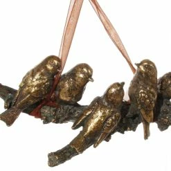 ShiShi Golden Bronze Love Birds Ornament
