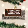 Old World Christmas Great Smoky Mountains National Park Sign Ornament 1 Old World Christmas Great Smoky Mountains National Park Sign Ornament
