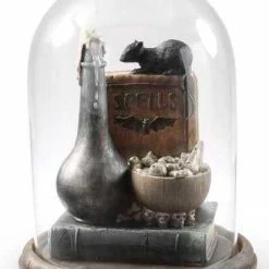 K&K Interiors Spooky Spells Cloche With Rat