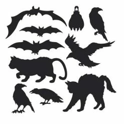 Beistle Halloween Silhouette Cutouts Beistle Vintage Halloween