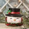 Bethany Lowe New! Happy Retro Snowman Bucket