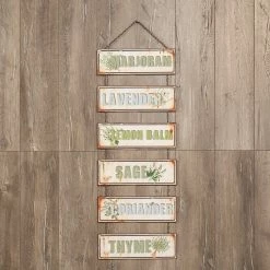 Ragon House New! Hanging Metal Herb Sign