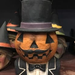 TheHolidayBarn.com Halloween Jack The Ringleader Pumpkin Bucket