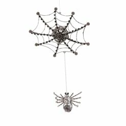 Katherine's Collection New! Jeweled Spider Web With Dangling Spider