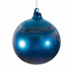 Winward Jim Marvin Blue Pearl Glass Ball Ornaments