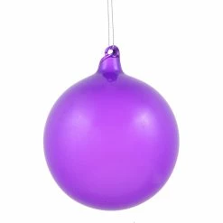 Winward New! Jim Marvin Dark Lavender Bubblegum Glass Ornaments