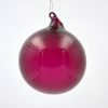 TheHolidayBarn.com New! Jim Marvin Burgundy Bubblegum Glass Ornaments